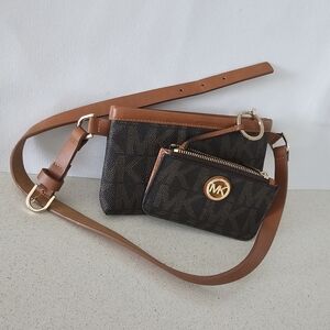 UP TO 90% OFF Michael Kors Waist Purse Bag Coin Wallet FannyPack Adjustable Belt